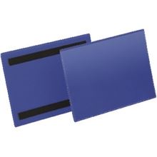 Magnetická logistická kapsa na etikety, vel. A5, modrá, na šířku, 50 ks