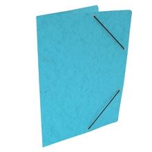 Prešpánové desky s gumičkou bez chlopní HIT Office - A4, světle modré, 20 ks