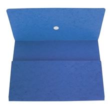 Prešpánová odkládací kapsa na dokumenty A4 - modrá, 1 ks