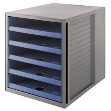 Zásuvkový box HAN KARMA, ECO - 5 zásuvek, modrý