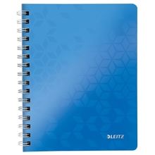 Blok Leitz WOW - A5, tvrdé desky, linkovaný, modrý