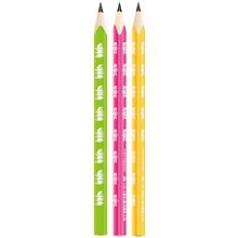 Grafitová tužka KEYROAD Neon JUMBO - bez pryže, HB, 6 ks