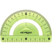 Úhloměr KEYROAD - 10cm, ohebný, zelený