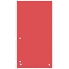 Papírové rozlišovače Donau - 1/3 A4, 235 x 105 mm, červené, 100 ks