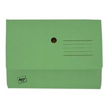 Papírová odkládací kapsa na dokumenty A4 - zelená, 1 ks