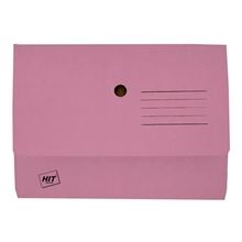 Papírová odkládací kapsa na dokumenty A4 - růžová, 1 ks