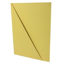 Zakládací desky s rohovou kapsou - A4, kartonové, žluté, 1 ks