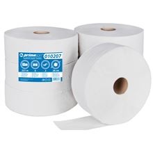 Toaletní papír jumbo PrimaSoft - 2vrstvý, bílý recykl,  280 mm, 6 rolí