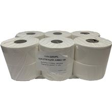 Toaletní papír jumbo - 2vrstvý, bílý, 190 mm, 12 rolí