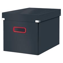 Krabice Click & Store Leitz Cosy - velikost L (A4), šedá