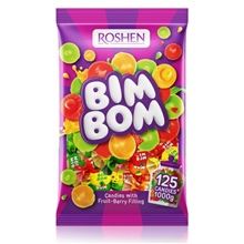Bonbony Roshen Bim-Bom - dropsy s náplní, 1 kg
