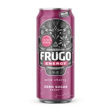 Frugo Energy, energetický nápoj "NO ID NEEDED" - divoká třešeň, plech, 12x 500 ml