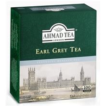 Černý čaj Ahmad - Earl Grey, bez přebalu, 100 x 2 g, 200 g