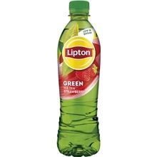 Ledový čaj Lipton - zelený s jahodou, 12x 0,5 l