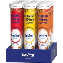 Šumivé vitamíny Revital - vitamín C s rakytníkem, 20 tablet