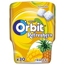 Žvýkačky Orbit Refreshers - tropic, dóza 30 dražé, 67 g