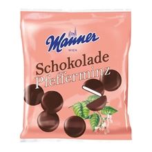 Čokoládky Manner - s mintovou náplní, 150 g