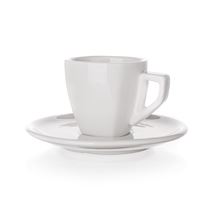 Sada šálků s podšálky square Banquet ALBA - porcelánová, 60 ml