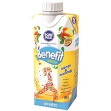 Ovocný nápoj BENEFIT Impuls - Mango & maracuja, 0,33 l, 12 ks