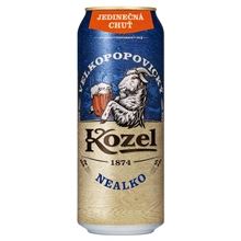 Nealkoholické pivo Kozel - polotmavé, plech, 24x 0,5 l