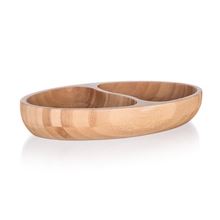 Miska dělená Brillante Bamboo - dřevená, 24 x 13,5 x 4 cm