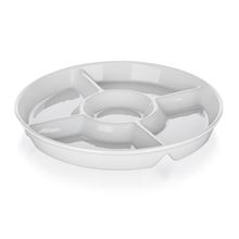 Miska dělená Bianca - porcelánová, bílá, průměr 30 cm, 1 ks