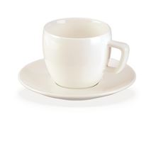 Sada šálků s podšálky na cappucino Tescoma Crema - bílé, sada 6 ks