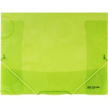 Desky s chlopněmi a gumičkou Neo Colori - A4, plastové, zelené, 1 ks