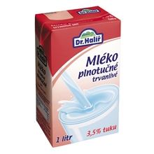 Trvanlivé mléko Dr.Halíř - plnotučné,  3,5%, 1 l