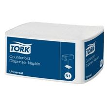 Ubrousky do zásobníku Tork - Counterfold, N1, bílé, 7 200 ks