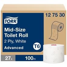 Toaletní papír Tork - mid-size, 2vrstvý, T6, 27 rolí