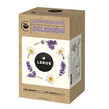 Bylinný čaj Leros Zklidnění - Heřmánek a levandule, 20x 1g