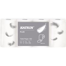 Toaletní papír Katrin - 3vrstvý, bílý, 8 ks