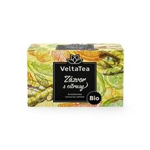 Bylinný čaj VeltaTea - zázvor s citrusy, bio, 20 x 2 g