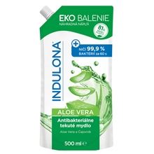 Náplň do tekutého mýdla Indulona - antibakteriální, Aloe Vera, 500 ml