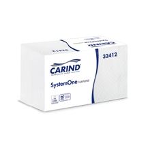 Skládané papírové ubrousky Carind  -2vrstvé, bílé, 6000 ks