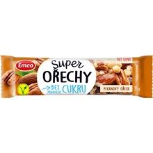 Tyčinka Emco Super ořechy - pekanový ořech, bez přidaného cukru, 35 g