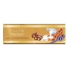 Čokoláda Lindt Gold - mléčná s lískovými oříšky, 300 g
