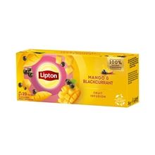 Ovocný čaj Lipton - mango a černý rybíz, 20x 1,7 g