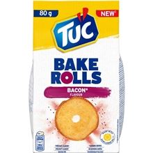 Slané krekry Tuc Bake Rolls - slanina, 80g