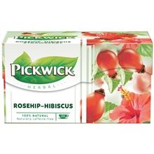 Bylinný čaj Pickwick - šípek a ibišek, 20x 2,5 g