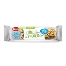 Tyčinka Emco - ořech & protein, pistácie, 35 g