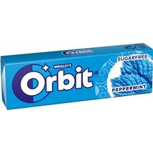 Žvýkačky Orbit - Peppermint, 10 dražé, 14 g