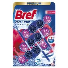 WC blok Bref Color Aktiv - Flower, 3x 50 g