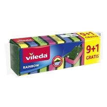 Houbičky na nádobí Vileda - Rainbow, 10 ks