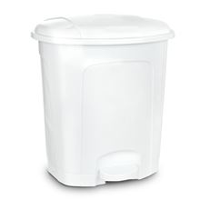 Odpadkový koš - nášlapný, bílý, 21 l