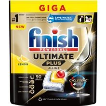 Tablety do myčky Finish Ultimate Plus All in 1 - Lemon Sparkle, 90 ks