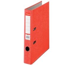 Pákový pořadač Esselte - A4, kartonový, šíře hřbetu 5 cm, červený