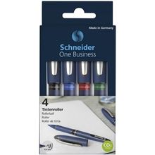 Inkoustový roller Schneider One Business - 0,6 mm, sada 4 barev