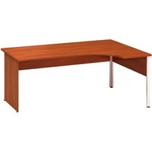Psací stůl Alfa 100 - ergo, pravý, 180 cm, třešeň